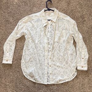 Pilcro NWT semi sheer blouse